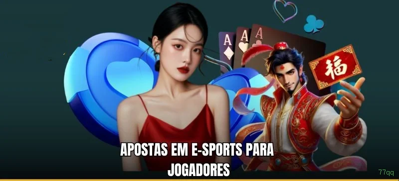 Imagem promocional do cassino online da 77qq mostrando jogos ao vivo